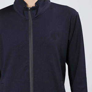 Femmes hiver solide élégant pleine fermeture éclair survêtement respirant léger deux pièces vêtements actifs Gym extérieur utilisation décontractée veste - Product Image 5