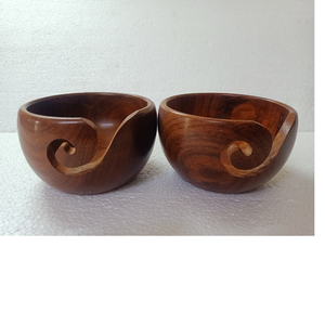 Bols en fil de bois de rose sur mesure de taille 6x3 pouces, idéaux pour la revente par les magasins de fournitures de fil et de fibre - Product Image 1