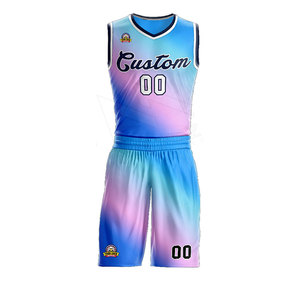 Uniforme de baloncesto personalizado más vendido Ropa deportiva de poliéster BSCI en precio de talla grande para equipos deportivos - Product Image 1