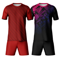 Maillots et T-shirts de football personnalisables, imprimés, respirants et à séchage rapide, uniformes d'entraînement pour le football et le soccer, 100% polyester