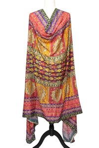 ผ้าไหมดูเพ็ทต้าสำหรับเจ้าสาวแบบยาวงานกระจกลายดอกไม้ชาติพันธุ์ทำด้วยมือ - Product Image 3