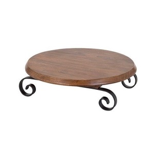 Support à gâteau en métal noir rustique pour réception de mariage, présentation de desserts, table de fête, centre de table, décoration élégante et mise en scène - Product Image 1