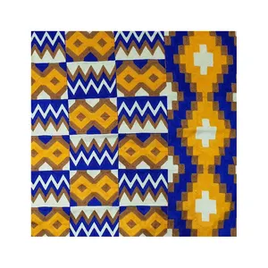 تصميم جديد شمع الملابس الأفريقية المطبوعة ميبا وو غانا الأقمشة Kente في تصنيع Neelkamal