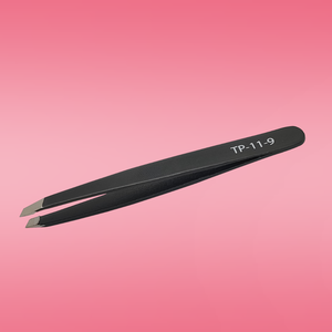 Pinzas para Cejas de Acero Inoxidable de Calidad Profesional 3 Pro con Punta Inclinada, Herramientas de Salón TP 11-9 - Product Image 2