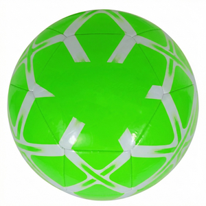 ลูกฟุตบอลเย็บจักร ขนาด 4 วัสดุ PU สำหรับฝึกซ้อมและแข่งขัน พร้อมโลโก้สั่งทำพิเศษ - Product Image 1