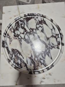 White and Black Designer Marble Tray with Stylish Contrast Look Multipurpose Use for Serving Decor Vanity and Modern Table Decor - Product Image 5