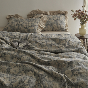Sunny Textile Nouvelle Collection Luxe Avancé – Ensemble Quatre Pièces en Coton Teint Fil à Fil Jacquard de Niche - Product Image 1