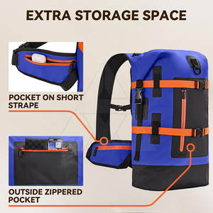 Service OEM Vente en gros Sac à dos étanche Sac à dos léger de couleur unie étanche - Product Image 3