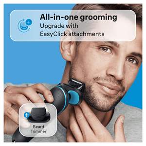 Mini rasoir électrique à cinq lames, étanche IPX7, facile à nettoyer, support de charge, interface en allemand, tondeuse à barbe - Product Image 2