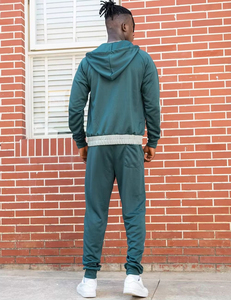 Sudaderas con capucha Chándal Chándales Sudadera y pantalones de chándal para hombres Conjuntos de 2 piezas chaquetas con cremallera - Product Image 4