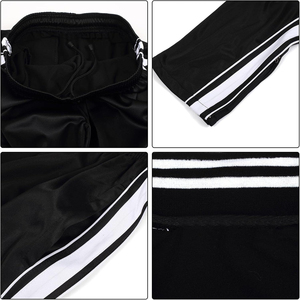 Conjunto Deportivo de Invierno para Hombre, Estampado y Liso, con Mezcla Ligera de Poliéster/Algodón, Secado Rápido y Transpirable para Comodidad Diaria - Product Image 4