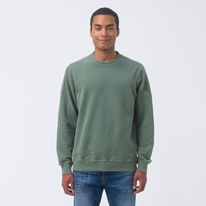 High Quality Autumn Winter 100% Cotton Men's Thickened Pullover <b>Sweatshirts</b> Solid Color Embroidered Plain Dyed <b>Sweatshirt</b> - Product Image 4