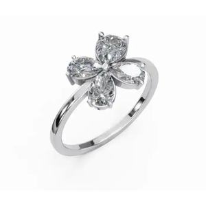 Bague en diamant Premium Violettas Lush Bloom of Pears 0,959 Ct Or 9 KT 14 KT 18 KT Fournisseur en ligne en gros - Product Image 5