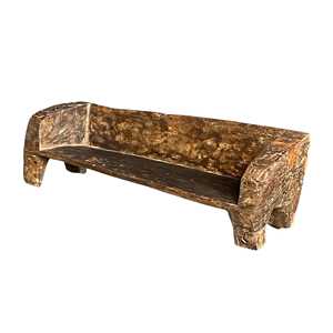 Naga Tribal Solid Wood <b>Bench</b> with Rustic Design Modern Garden/Park/Bedroom <b>Bench</b> for Outdoor Use Durable Wood <b>Plastic</b> Material - Product Image 6