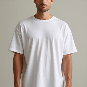 Camisetas de lavado ácido de gran tamaño para hombre, camisetas de manga corta con hombros caídos, ropa deportiva para hombre, camisetas de repuesto informales con lavado de piedra para hombre - Product Image 3