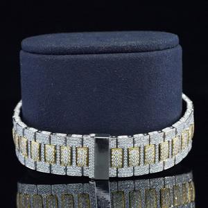 Reloj Automático con Diamantes Cultivados en Laboratorio, Movimiento Suizo ETA, Esfera con Marcadores, Función de Fecha, Acero Inoxidable, Relojes de Negocios, Mayorista - Product Image 2