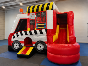 Aire de jeux gonflable professionnelle 5x4x3,5 m – Château gonflable en PVC – Utilisation professionnelle en extérieur/intérieur – Conforme aux normes européennes - Product Image 2