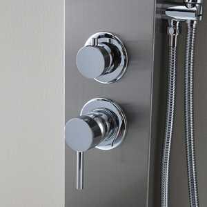 Ensembles de salle de bain au design rond - Panneau de douche avec jets d'hydromassage - Product Image 4