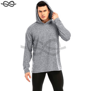 Sudadera ligera de manga larga para hombre, camiseta de entrenamiento de gimnasio, sudadera de secado rápido que absorbe el sudor, conceptos básicos reflectantes - Product Image 3