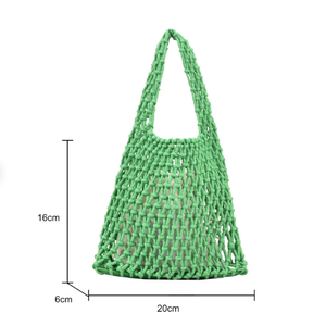 Hippie Boho Summer Straw Bag Crochet Macrame Beach Bags Directo del proveedor indio - Product Image 1