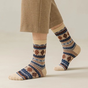 Men's <b>Breathable</b> Cotton Crew <b>Socks</b> Funky Colorful Pattern Dress <b>Socks</b> with Sweat-Absorbing Properties - Product Image 3