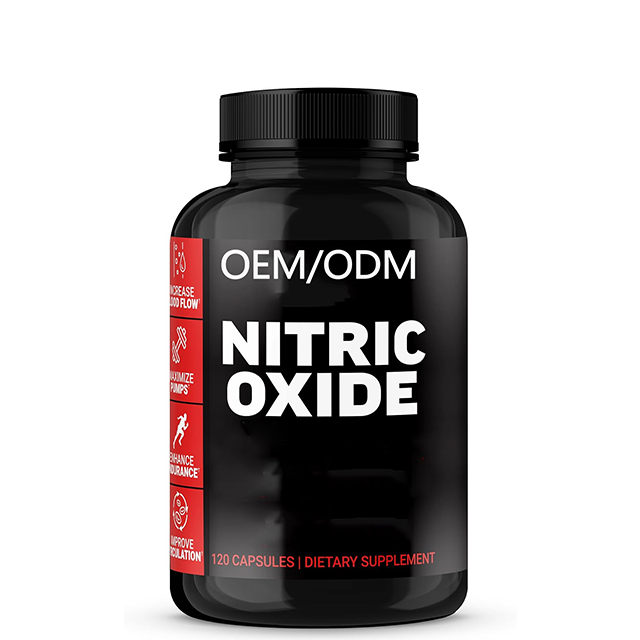 Nutritional Supplement-Nitric Oxide Capsules L-Arginine Hydrochloride-gloweherb Brand-120 Capsules Per Bottle-for Exercise Use