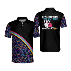 Custom Quick Dry 100% Polyester Solid <b>Bowling</b> for Shirts for Men with Sublimation Printing High Quality Low Price - Product Image 4