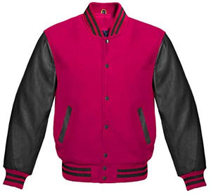 Men's Baseball Jacket Wool Body & Genuine Leather Sleeves Letterman Jacket Made in Pakistan 2025 - Product Image 4
