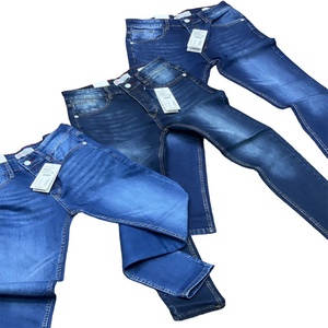 กางเกงยีนส์แฟชั่นกับข้อเท้าพอดีกับผ้ายีนส์โซนที่มีหมุดและซักแบบสุ่มสำหรับชุดลำลองและสวมใส่ในชีวิตประจำวัน - Product Image 5