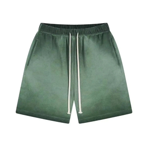 Nouvel Arrivage Short en molleton épais délavé pour homme, avec ourlet effet soleil délavé personnalisé, taille élastique, en toile unie, séchage rapide 2026 - Product Image 3