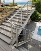 Moderne DIY anpassbare Edelstahl Bar Geländer Balkon Deck Treppe Outdoor Handlauf Langlebige korrosions beständige Sicherheit