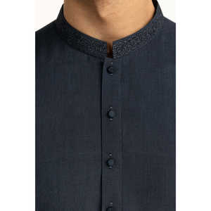 Traje de Negocios para Hombre, Corte Regular, Blazer Bordado, Cierre de Botones Simple o Doble, Tela de Lana SK-EMB25-048 - Product Image 4