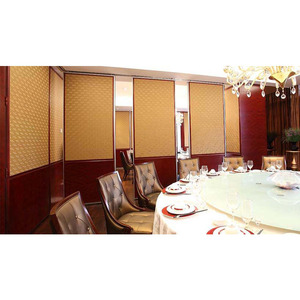 Cloisons mobiles acoustiques pliantes en cuir rembourré, classe A, résistantes au <span class=keywords><strong>feu</strong></span>, pour salle VIP - Product Image 5