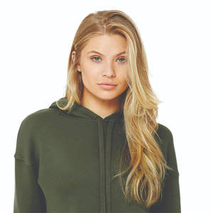 Elegante sudadera de Invierno para mujer con capucha Hombro caído Logotipo personalizado Lavado ácido Técnicas impresas Llegando en diferentes estilos - Product Image 2