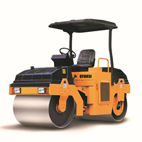 Nouvelle rouleuse vibrante à double tambour Changlin de 3 tonnes pour la construction de voies d'accès et de parkings, machine routière fiable