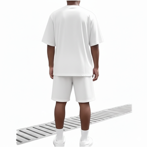 Trending Men's <b>Summer</b> Casual Sportswear Set New Fashion Breathable Digital Printed Short Sleeved Crew Neck Satin T-<b>Shirt</b> 100% - Product Image 2