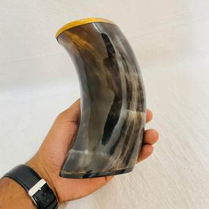 Tasse à boire Artisanat Maison Tasse Buffle Bol à raser en corne Mousseur de savon à raser Bols à tasse Fabriqués en Inde - Product Image 4