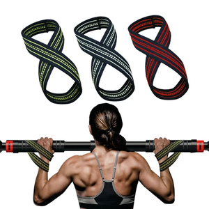 Vente en gros OEM Poids Figure 8 Sangles de levage Gym Fitness Haute Qualité Figure 8 Sangles de levage - Product Image 1