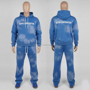 Survêtement léger à capuche pour homme, 100 % coton, coupe classique, couleur unie, automne, avec impression sérigraphique personnalisée et délavage à l'acide, vente en gros, très demandé - Product Image 5