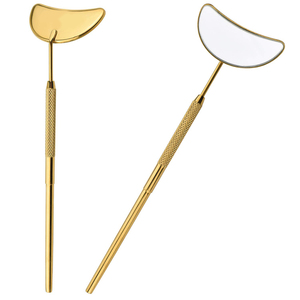 Manijas de espejo cuadrado para pestañas con oferta de logotipo personalizado con cualquier espejo para pestañas Espejo de pestañas con mango de acero inoxidable - Product Image 1