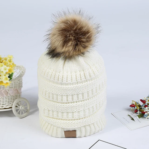 Venta al por mayor de diseño indio MOQ bajo para mujer, gorro con logotipo personalizado de otoño e invierno, gorro liso de acrílico sólido para mujer adulta, gorro - Product Image 5