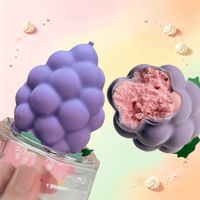 Nouvelle conception saveur raisin, vente en gros, mélange de fruits 4D, crème glacée virale, plusieurs saveurs, mangue, pêche, chocolat, boîte croustillante