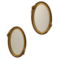 Miroir mural décoratif rond en métal avec cadre en forme de soleil
