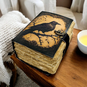 Handmade vintage 5x7 Chim Sẻ chim da Tạp Chí 400 trang Du lịch Nhật ký Chính Tả cuốn sách khuyến mại máy tính xách tay quà tặng cho anh ta hoặc cô ấy - Product Image 3