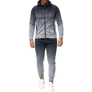 Derniers survêtements de sport pour hommes avec fermeture éclair à impression personnalisée 2025 Survêtements en polaire technique en coton uni Sweats à capuche Survêtements - Product Image 4
