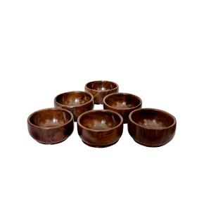 Vente en gros Bol en bois de bambou massif Ensemble de table écologique Ustensiles de cuisine avec logo personnalisé Couverts à la noix de coco Cuillère Cuisson Fête - Product Image 3