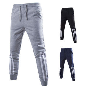 Pantalons de survêtement décontractés en coton 100% de haute qualité, à la mode, anti-froissement, pour l'entraînement, la remise en forme, la salle de sport, le jogging, pour hommes, 2026 - Product Image 1