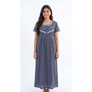 Chemise de nuit longue en TENCEL bambou de luxe, ultra-douce, soyeuse, respirante et écologique - Product Image 4