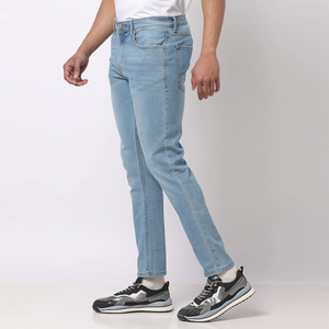 EDGE EDENIM vendedor de pantalones vaqueros personalizados elásticos básicos pantalones azules Silm fit colombianos hombres Jean pantalón Denim Jeans para hombres - Product Image 3