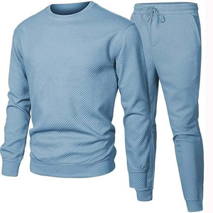 Survêtements unisexes OEM d'hiver grande taille effet délavé à capuche, ensembles 2 pièces avec logo personnalisé imprimé, 100 % coton, pour le fitness - Product Image 2